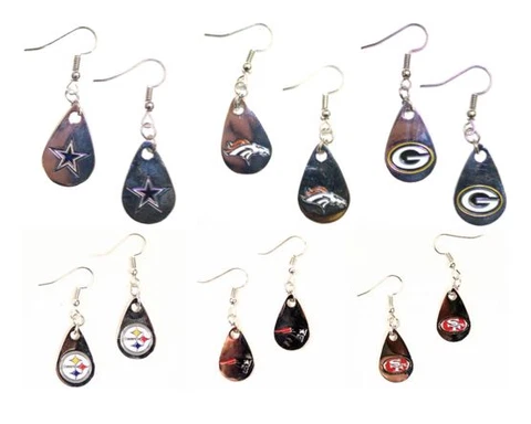 NFL Teardrop Earrings - Pick Your Team Cover