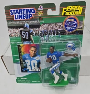 STARTING LINEUP SLU NFL 1999 Barry Sanders Lions Midwest convención estuche nuevo - Imagen 1 de 3