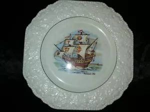 ELIJAH COTTON LTD WESTWOOD HO DINNER PLATE WITH RARE DESIGN SIZE 21.5CM WIDE AND - Picture 1 of 5