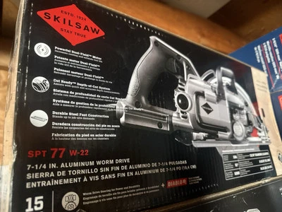 ЦИРКУЛЯРНАЯ ПИЛА SKILSAW SPT77W-22 7-1/4 ДЮЙМА С ЧЕРВЯЧНЫМ ПРИВОДОМ - ЛЕЗВИЕ DABLO - Изображение 1 из 2
