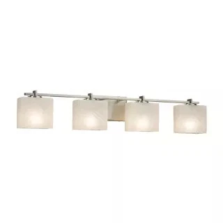 Justice Design Group FSN-8444-55-WEVE-NCKL-LED4-2800 - Bathroom Fixtures - Image 1 of 1