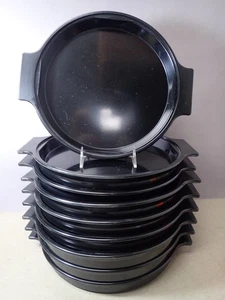 (9) Vintage Melco Brizzler Steak Fajita Kochplattenhalter 10,75" Durchmesser USA - Bild 1 von 11
