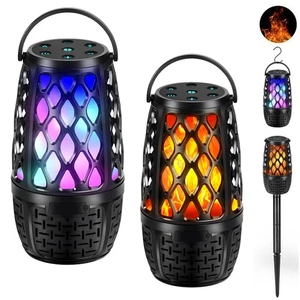 Altoparlanti da Esterno, Altoparlante Fiamma LED Colorato, Altoparlanti Bluetooth da Esterno Acqua... - Foto 1 di 9