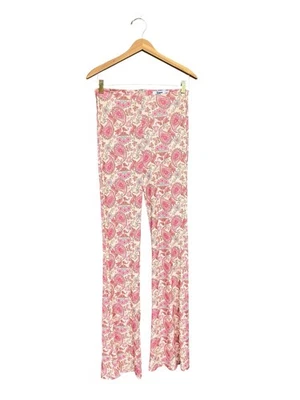 Tiger Most Womens High Rise Pink Paisley Butterfly Flare Pants Medium Fairycore - Image 1 of 4