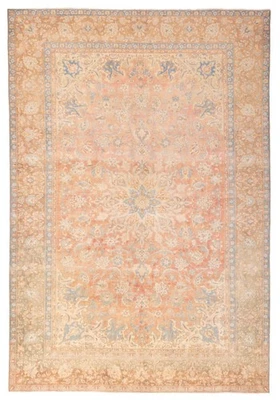 Alfombra oriental tradicional vintage anudada a mano alfombra de lana de 9'11" x 14'8" Foto 1 de 4