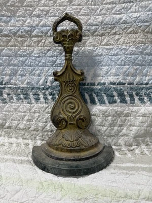 Antique Heavy Bronze Doorstop From The Victorian/regency Era Stands At 13.5 In - Image 1 of 4