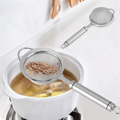 Edelstahl Frittierölfilter 30 Feinmaschiges Sieb Sieb Küche DE - Bild 1 von 4