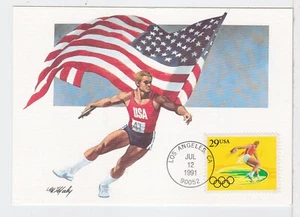 TurtlesTradingPost- Olympic Discus- 1991 #2554 Maximum Card - Picture 1 of 2