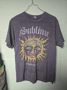 Sublime Long Beach CA California TDT Fantasy Active Wear T Shirt Med Dark Gray - Picture 1 of 4
