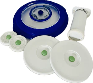 Genius VakSet Vakuum Deckel  Smart Set 6-teilig Universal Vacuum inkl. Pumpe - Bild 1 von 1