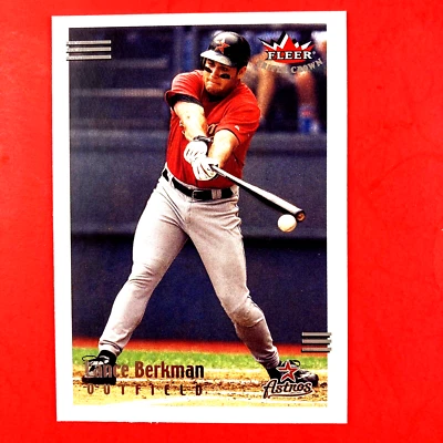 Tarjeta Triple Corona Fleer Lance Berkman 2002 #60 MLB Houston Astros Foto 1 de 2