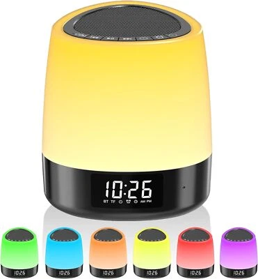 White Noise Sound Machine with Alarm Clock, Timer, Night Light, Bluetooth - NEW - Image 1 of 4