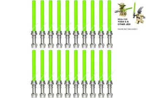 20 X OFFICIAL LEGO - STAR WARS LIGHTSABERS - METALLIC / BRIGHT GREEN, FAST - NEW - Picture 1 of 1