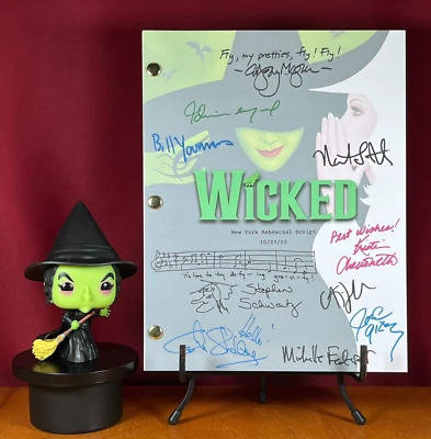 Wicked Script Signed- Autograph Reprints- 123 Pages- Wicked Broadway Musical - Image 1 of 4