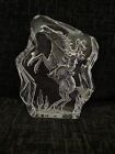 Crystal clear collectables cowgirl/ cowboy paperweight 1kg 2.2 lbs