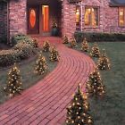 2&3 ft Mini Christmas Trees Walkway Lights Pathway Markers Tabletop White Multi