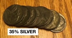 8 günstige Silbermünzen ***Acht Silbermünzen pro Lot*** - Bild 1 von 2