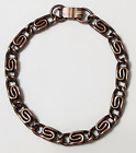 Vintage SOLID COPPER wire chain link bracelet Unisex 7 1/2"