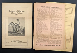 Vernon Lemley Catalog Price List Native American Curios Etc Las Cruces NM 1940s - Picture 1 of 21