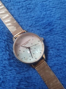 Olivia Burton OB16MB38 Ombre Sparkle Butterfly Mesh Watch - Picture 1 of 4