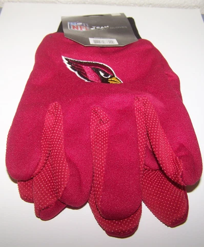 Arizona Cardinals NFL Team Logo Utility Work Garden Cotton Gloves Cover