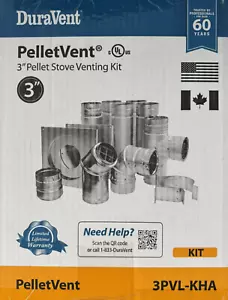 DuraVent PelletVent 3” Pellet Stove Venting Kit - 3PVL-KHA - 11-Pieces - NEW - Picture 1 of 4