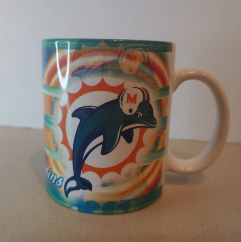 2004 Miami Dolphins NFL Football Team Reflect Coffee Mug Officially Licensed Cup Cover