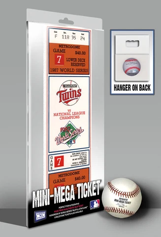 1987 World Series Mini-Mega Ticket - Minnesota Twins DM1 Cover