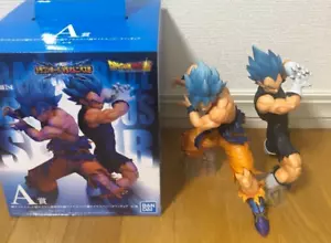 BANDAI Dragon Ball Ichiban Kuji Prize A Super Saiyan God Son Goku Vegeta Japan - Picture 1 of 11