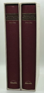 The Library Of America Set Of 2 Books With Slip Covers Reporting WWII Part 1 & 2 - Picture 1 of 4