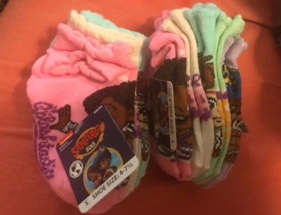 Nickelodeon Santiago of the Seas socks Two sets 10 pairs Small 4-7.5 NWT - Image 1 of 2