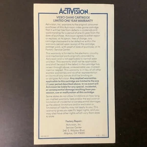 Activision Rev. 3 insertos de tarjeta de garantía solamente - Imagen 1 de 8