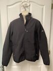 Slazenger Men's Full Zip Jacket Coat Fleece Lining Golf Black Size Medium 073