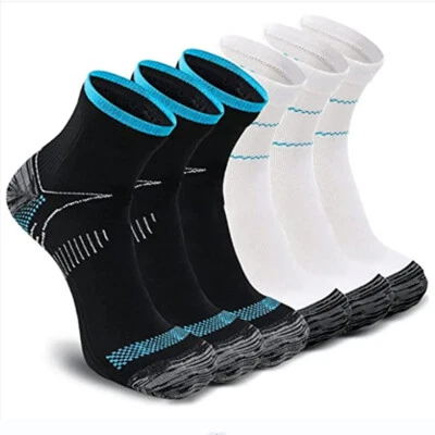 Compression Socks Sleeves Ankle Support Brace Foot Pain Relief Plantar Fasciitis - Image 1 of 4