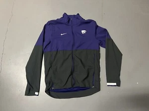 Kansas State Wildcats Team Issued Grey Purple Nike Zip Up Jacket Size Small - Picture 1 of 3