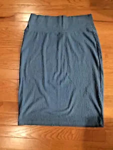 LuLaRoe Cassie Rock blau strukturiert Größe Medium gebraucht, in einwandfreiem Zustand - Bild 1 von 1