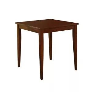 Kings Brand Furniture - Kurmer Square Wood Dining Room Kitchen Table, Cappuccino - Picture 1 of 3