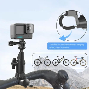 Soporte de cámara para manillar de bicicleta para GoPro Hero 13/12/11/10 Insta360 DJI OSMO Action. - Imagen 1 de 16