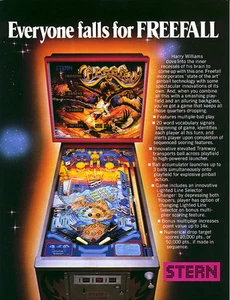 Pinball ROM CPU SET (4 chips) Stern Freefall - Picture 1 of 1