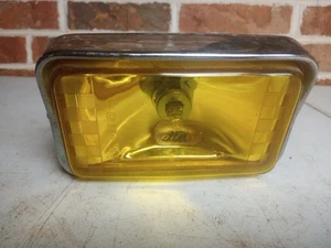 Vintage Aris Amber Fog Light Lamp Glass Lens w/ Mounting Bracket - Foto 1 di 5