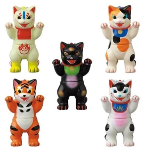Lot 5 VAG Cat Monster Negora Konatsu Serie 28 Soft Vinyl Künstler Gacha Figur Set - Bild 1 von 4