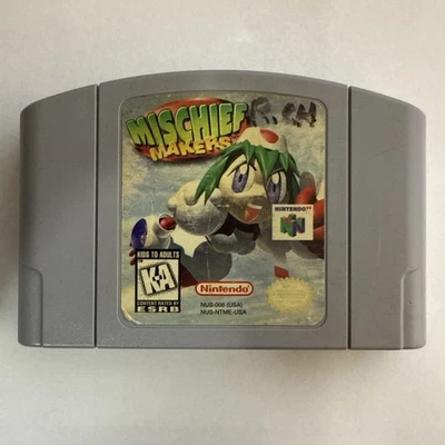 Cartucho de juego Mischief Makers Nintendo 64 N64 probado funcionando auténtico Foto 1 de 2