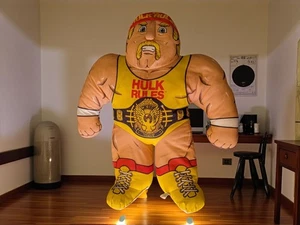 Vintage 1990 Hulk Rules Hogan Cushion Pillow Plush WWF Wrestling Buddies Tonka - Picture 1 of 6