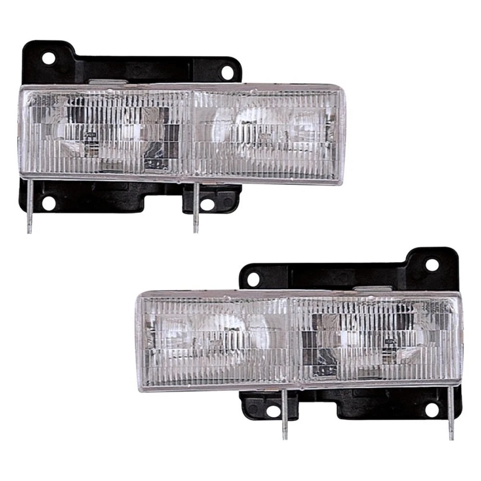 For GMC K1500 94-96 Dorman Driver & Passenger Side Replacement Headlight Set Foto 1 de 1