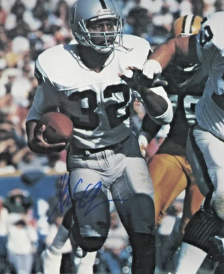 Foto firmada autografiada por Marcus Allen Oakland Raiders 8x10 casi nueva certificado de autenticidad HOF Foto 1 de 2