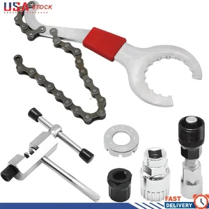 Bike Repair Tool Kit Crank Chain Cutter Extractor Bracket Freewheel Puller 6 Pcs - Bild 1 von 10