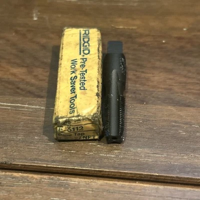 RIDGID PIPE TAP   1/8"-27   4 FLUTE  NPT E-5112 - Image 1 of 4