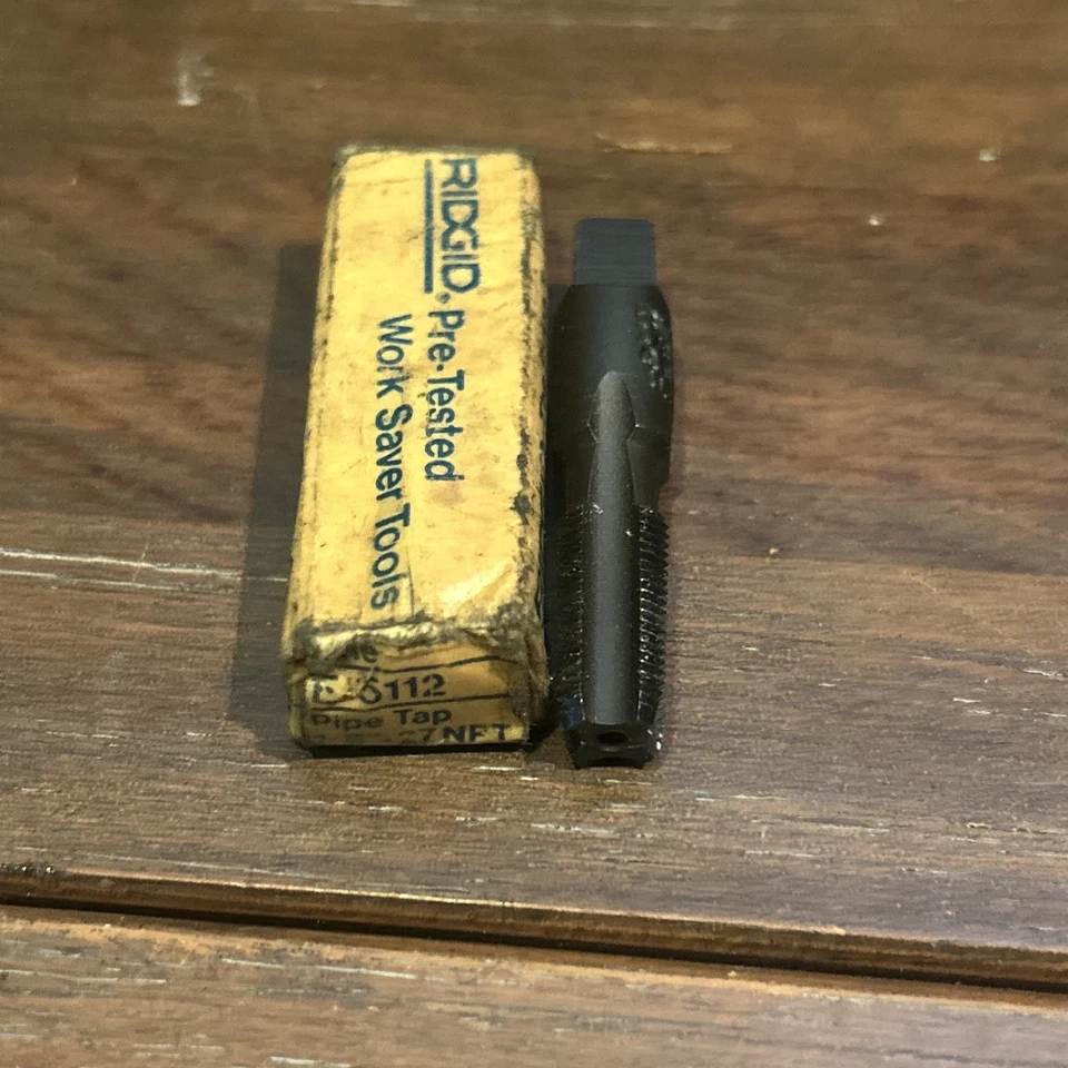 RIDGID PIPE TAP   1/8"-27   4 FLUTE  NPT E-5112 - Image 1 of 4