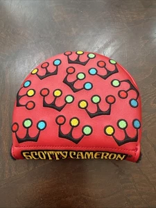 Scotty Cameron Retro RED 3 POINT CROWN cover - Mid Round NEW - Picture 1 of 4