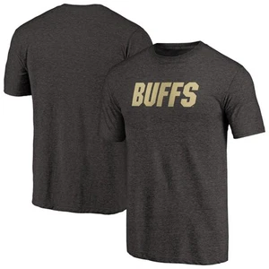 Camiseta para hombre negra Colorado Buffaloes logotipo auxiliar triple mezcla - Imagen 1 de 3